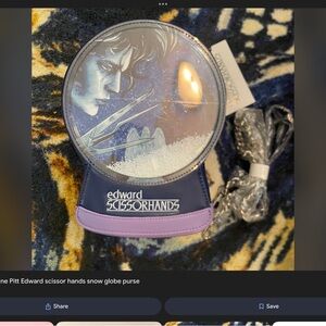 Micheline Pitt 'I Am Not Complete' Edward Scissorhands Globe Crossbody